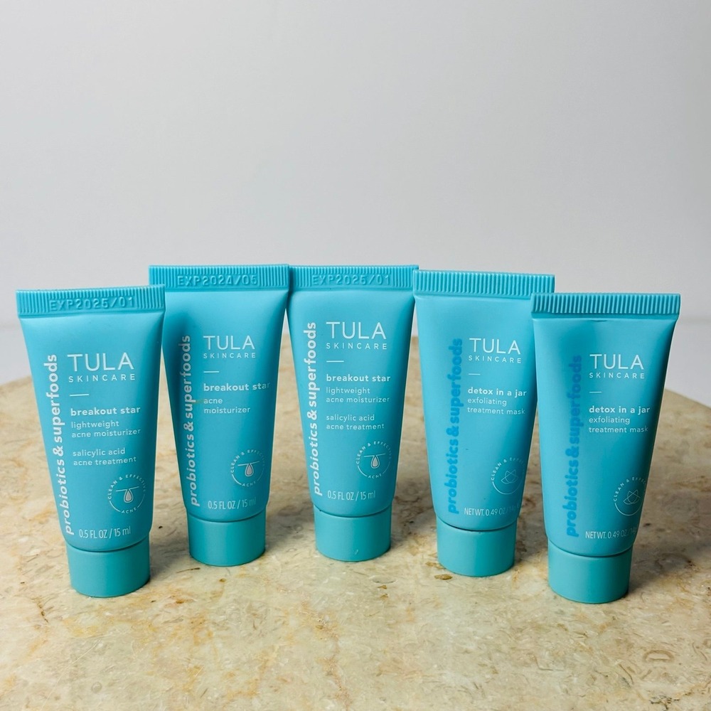 Tula Skincare Breakout Star Detox In A Jar Mini Sample Tube Bundle